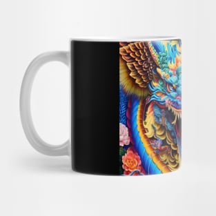 Trippy Psychedelic Orient Dragon Mug